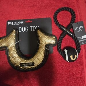True Religion Gold Dog Toy